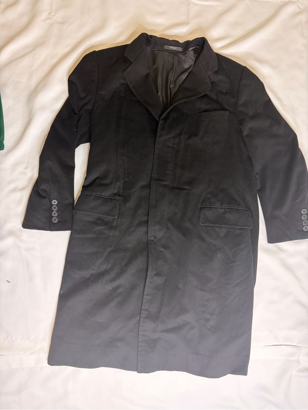 VTG Lanificio Di Marzoni Mens Button Up Coat Made in Italy Size 50 Wool Cashmere